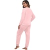 image:imagePrinStory Flannel Pajamas for Women Winter Pajama Set S2XL  2 Piece Pjs Sets with Pockets Warm Soft Fluffy Lounge Set Pj Set for Home Sleep Daliy Party Travel VacationLight Pink