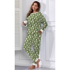 image:imagePrinStory Flannel Pajamas for Women Winter Pajama Set S2XL  2 Piece Pjs Sets with Pockets Warm Soft Fluffy Lounge Set Pj Set for Home Sleep Daliy Party Travel VacationFpgreen Sheep