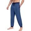 image:imagePrinStory Mens Modal Pajama Pants Cozy Lightweight Pjs Bottoms Knit Sleep Pajama Lounge PantPj Dark Blue