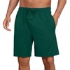 image:imagePrinStory Mens Pajama Shorts Soft Sleep Shorts Pj Bottoms with Pockets  Elastic Waist Drawstring LightweightBreathable and Stretchy Fabric Button FlyDark Green