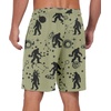 image:imagePrinStory Mens Pajama Shorts Soft Sleep Shorts Pj Bottoms with Pockets  Elastic Waist Drawstring LightweightBreathable and Stretchy Fabric Button FlyFpapricot Ape Man