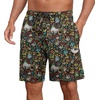image:imagePrinStory Mens Pajama Shorts Soft Sleep Shorts Pj Bottoms with Pockets  Elastic Waist Drawstring LightweightBreathable and Stretchy Fabric Button FlyFpblack Sloth