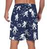 image:imagePrinStory Mens Pajama Shorts Soft Sleep Shorts Pj Bottoms with Pockets  Elastic Waist Drawstring LightweightBreathable and Stretchy Fabric Button FlyFpblue Ape Man