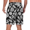 image:imagePrinStory Mens Pajama Shorts Soft Sleep Shorts Pj Bottoms with Pockets  Elastic Waist Drawstring LightweightBreathable and Stretchy Fabric Button FlyFpblack White Conch