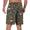 image:imagePrinStory Mens Pajama Shorts Soft Sleep Shorts Pj Bottoms with Pockets  Elastic Waist Drawstring LightweightBreathable and Stretchy Fabric Button FlyFpblack Sloth
