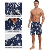 image:imagePrinStory Mens Pajama Shorts Soft Sleep Shorts Pj Bottoms with Pockets  Elastic Waist Drawstring LightweightBreathable and Stretchy Fabric Button FlyFpblue Ape Man