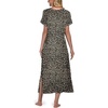 image:imagePrinStory Nightgowns for Women Long Nightshirt Short Sleeve House Dress  Full Length Night GownBreathable and Stretchy FabricLadies Sleep DressSoft SleepwearFpgray Ld Print