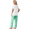 image:imagePrinStory Pajamas for Women Set Soft Pjs 2 Piece Pajama Sets XS4XL  Pj Set Short Sleeve Top and Pant with Pockets Lounge SetBreathable and Stretchy FabricSoft SleepwearGreen Butterfly