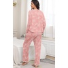 image:imagePrinStory Women 2025 Fall and Winter Pajamas Set Long Sleeve Ladies Pjs 2 Piece Pajama Lounge SetsFppink Sunflower