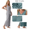 image:imagePrinStory Womens Pajama Sets 2 Piece Comfy Pjs Lounge Set S3XL  Sleeveless Tops and Pants with Pockets Pajamas Lightweight Summer Pj Soft SleepwearBreathable and Stretchy FabricPink Star