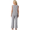 image:imagePrinStory Womens Pajama Sets 2 Piece Comfy Pjs Lounge Set S3XL  Sleeveless Tops and Pants with Pockets Pajamas Lightweight Summer Pj Soft SleepwearBreathable and Stretchy FabricPink Star
