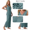 image:imagePrinStory Womens Pajama Sets 2 Piece Comfy Pjs Lounge Set S3XL  Sleeveless Tops and Pants with Pockets Pajamas Lightweight Summer Pj Soft SleepwearBreathable and Stretchy FabricHaze Blue
