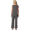 image:imagePrinStory Womens Pajama Sets 2 Piece Comfy Pjs Lounge Set S3XL  Sleeveless Tops and Pants with Pockets Pajamas Lightweight Summer Pj Soft SleepwearBreathable and Stretchy FabricDark Gray
