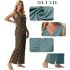 image:imagePrinStory Womens Pajama Sets 2 Piece Comfy Pjs Lounge Set S3XL  Sleeveless Tops and Pants with Pockets Pajamas Lightweight Summer Pj Soft SleepwearBreathable and Stretchy FabricLeopard Khaki