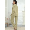 image:imagePrinStory Womens Pajama Sets Button Down Pjs 2 Piece Lounge Set  Long Sleeve Top and Pants with Pockets Warmth Stretchy and Butterysoft Fabric Winter Pajamas Warm SleepwearGreen