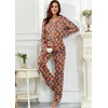 image:imagePrinStory Womens Pajama Sets Button Down Pjs 2 Piece Lounge Set  Long Sleeve Top and Pants with Pockets Warmth Stretchy and Butterysoft Fabric Winter Pajamas Warm SleepwearFpred Pane Lips