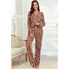 image:imagePrinStory Womens Pajama Sets Button Down Pjs 2 Piece Lounge Set  Long Sleeve Top and Pants with Pockets Warmth Stretchy and Butterysoft Fabric Winter Pajamas Warm SleepwearFpred Pane Lips
