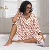 image:imagePrinStory Womens Pajama Sets Capri Pjs Soft Lounge Sets XS4XL  34 Sleeve Top and Capri Pants with Pockets Breathable and Stretchy Fabric 2 Piece Petite Pajamas Soft SleepwearFpwh Orange Feather