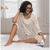 image:imagePrinStory Womens Pajama Sets Capri Pjs Soft Lounge Sets XS4XL  34 Sleeve Top and Capri Pants with Pockets Breathable and Stretchy Fabric 2 Piece Petite Pajamas Soft SleepwearFpapricot Tableware