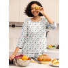 image:imagePrinStory Womens Pajama Sets Capri Pjs Soft Lounge Sets XS4XL  34 Sleeve Top and Capri Pants with Pockets Breathable and Stretchy Fabric 2 Piece Petite Pajamas Soft SleepwearFpwhite Color Block