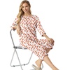 image:imagePrinStory Womens Pajama Sets Capri Pjs Soft Lounge Sets XS4XL  34 Sleeve Top and Capri Pants with Pockets Breathable and Stretchy Fabric 2 Piece Petite Pajamas Soft SleepwearFpwh Orange Feather