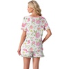 image:imagePrinStory Womens Pajama Sets Cute Pjs Short Sleeve Top Ruffle Shorts  Pajama Sets for Women 2 Piece Lightweight Pj Sets Soft Lounge Set with Pockets Womens SleepwearFpwhite Morning Glory