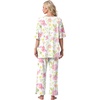 image:imagePrinStory Womens Pajama Sets Short Sleeve Soft Pjs S3XL  2 Piece VNeck Pj Sets for Women with Pockets Comfy Stretchy Pajamas for Sleep Home Travel Maternity NursingFpwhite Morning Glory