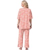image:imagePrinStory Womens Pajama Sets Short Sleeve Soft Pjs S3XL  2 Piece VNeck Pj Sets for Women with Pockets Comfy Stretchy Pajamas for Sleep Home Travel Maternity NursingFppink Sunflower