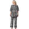 image:imagePrinStory Womens Pajama Sets Short Sleeve Soft Pjs S3XL  2 Piece VNeck Pj Sets for Women with Pockets Comfy Stretchy Pajamas for Sleep Home Travel Maternity NursingFpblack Tree Grain