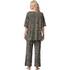 image:imagePrinStory Womens Pajama Sets Short Sleeve Soft Pjs S3XL  2 Piece VNeck Pj Sets for Women with Pockets Comfy Stretchy Pajamas for Sleep Home Travel Maternity NursingFpgray Ld Print