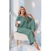 image:imagePrinStory Womens Pajama Sets Short Sleeve Soft Pjs S3XL  2 Piece VNeck Pj Sets for Women with Pockets Comfy Stretchy Pajamas for Sleep Home Travel Maternity NursingHaze Blue