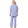 image:imagePrinStory Womens Pajama Sets Short Sleeve Soft Pjs S3XL  2 Piece VNeck Pj Sets for Women with Pockets Comfy Stretchy Pajamas for Sleep Home Travel Maternity NursingFpspot Blue