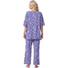 image:imagePrinStory Womens Pajama Sets Short Sleeve Soft Pjs S3XL  2 Piece VNeck Pj Sets for Women with Pockets Comfy Stretchy Pajamas for Sleep Home Travel Maternity NursingFpblue Gold Spot
