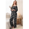 image:imagePrinStory Womens Pajama Sets Short Sleeve Soft Pjs S3XL  2 Piece VNeck Pj Sets for Women with Pockets Comfy Stretchy Pajamas for Sleep Home Travel Maternity NursingFpblack Draw Heart