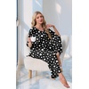 image:imagePrinStory Womens Pajama Sets Short Sleeve Soft Pjs S3XL  2 Piece VNeck Pj Sets for Women with Pockets Comfy Stretchy Pajamas for Sleep Home Travel Maternity NursingFpblack Draw Heart