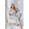 image:imagePrinStory Womens Pajama Sets Short Sleeve Soft Pjs S3XL  2 Piece VNeck Pj Sets for Women with Pockets Comfy Stretchy Pajamas for Sleep Home Travel Maternity NursingFppink Star
