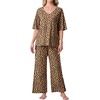 image:imagePrinStory Womens Pajama Sets Short Sleeve Soft Pjs S3XL  2 Piece VNeck Pj Sets for Women with Pockets Comfy Stretchy Pajamas for Sleep Home Travel Maternity NursingFpkhaki Love