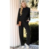 image:imagePrinStory Womens Pajama Sets Winter Long Sleeve Pjs 2 Piece Lounge Set  Long Sleeve Top and Pants with Pockets Warmth Stretchy and Butterysoft Fabric Winter Pajamas Warm SleepwearBlack