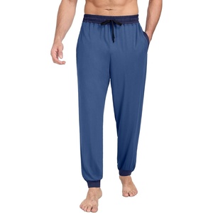 image:imagePrinStory Mens Modal Pajama Pants Cozy Lightweight Pjs Bottoms Knit Sleep Pajama Lounge PantPj Dark Blue