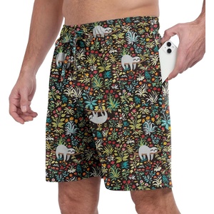 image:imagePrinStory Mens Pajama Shorts Soft Sleep Shorts Pj Bottoms with Pockets  Elastic Waist Drawstring LightweightBreathable and Stretchy Fabric Button FlyFpblack Sloth