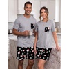 image:imagePrinStory Couples Pajamas Set Shirts and Shorts Summer Comfy Lounge Family  Machine WashablePocketsDrawstringStretch FabricGentle On SkinCouplesGiftRelaxed FitSolidSleepwearLoungewearS4XLChristmas Snowman