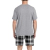 image:imagePrinStory Couples Pajamas Set Shirts and Shorts Summer Comfy Lounge Family  Machine WashablePocketsDrawstringStretch FabricGentle On SkinCouplesGiftRelaxed FitSolidSleepwearLoungewearS4XLFp Black White Plaid