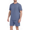 image:imagePrinStory Couples Pajamas Set Shirts and Shorts Summer Comfy Lounge Family  Machine WashablePocketsDrawstringStretch FabricGentle On SkinCouplesGiftRelaxed FitSolidSleepwearLoungewearS4XLGray Blue
