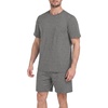 image:imagePrinStory Couples Pajamas Set Shirts and Shorts Summer Comfy Lounge Family  Machine WashablePocketsDrawstringStretch FabricGentle On SkinCouplesGiftRelaxed FitSolidSleepwearLoungewearS4XLDark Gray