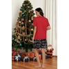 image:imagePrinStory Couples Pajamas Set Shirts and Shorts Summer Comfy Lounge Family  Machine WashablePocketsDrawstringStretch FabricGentle On SkinCouplesGiftRelaxed FitSolidSleepwearLoungewearS4XLBlack Lantern