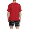 image:imagePrinStory Couples Pajamas Set Shirts and Shorts Summer Comfy Lounge Family  Machine WashablePocketsDrawstringStretch FabricGentle On SkinCouplesGiftRelaxed FitSolidSleepwearLoungewearS4XLFp Black Lantern