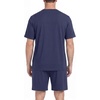 image:imagePrinStory Couples Pajamas Set Shirts and Shorts Summer Comfy Lounge Family  Machine WashablePocketsDrawstringStretch FabricGentle On SkinCouplesGiftRelaxed FitSolidSleepwearLoungewearS4XLNavy Blue