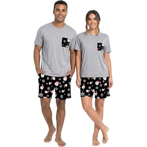 image:imagePrinStory Couples Pajamas Set Shirts and Shorts Summer Comfy Lounge Family  Machine WashablePocketsDrawstringStretch FabricGentle On SkinCouplesGiftRelaxed FitSolidSleepwearLoungewearS4XLChristmas Snowman