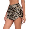 image:imagePrinStory Womens Athletic Running Shorts 3 with Zipper Pockets XSXL  Workout ShortsGym Hiking 2 in 1High Waisted Quick Dry LightweightFpld Khaki