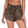 image:imagePrinStory Womens Athletic Running Shorts 3 with Zipper Pockets XSXL  Workout ShortsGym Hiking 2 in 1High Waisted Quick Dry LightweightLd Light Brown